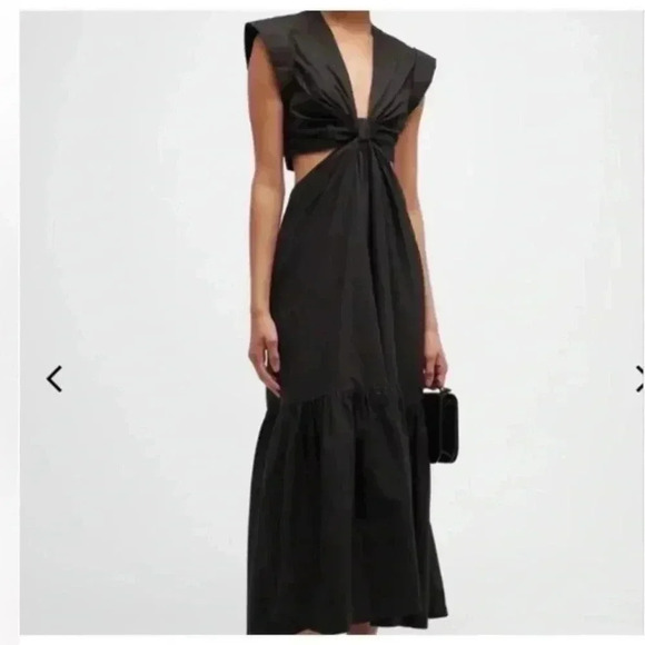 Jason Wu v-neck cutout midi dress sz S - Picture 7 of 8